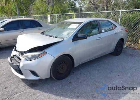 2014 Toyota Corolla L z USA, uszkodzony, nr VIN 2T1BURHE7EC125320